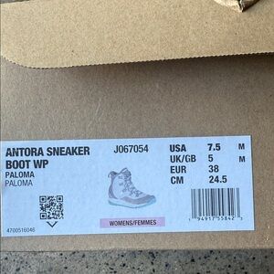 Merrell Women's Antora Sneaker Boot WP - Paloma